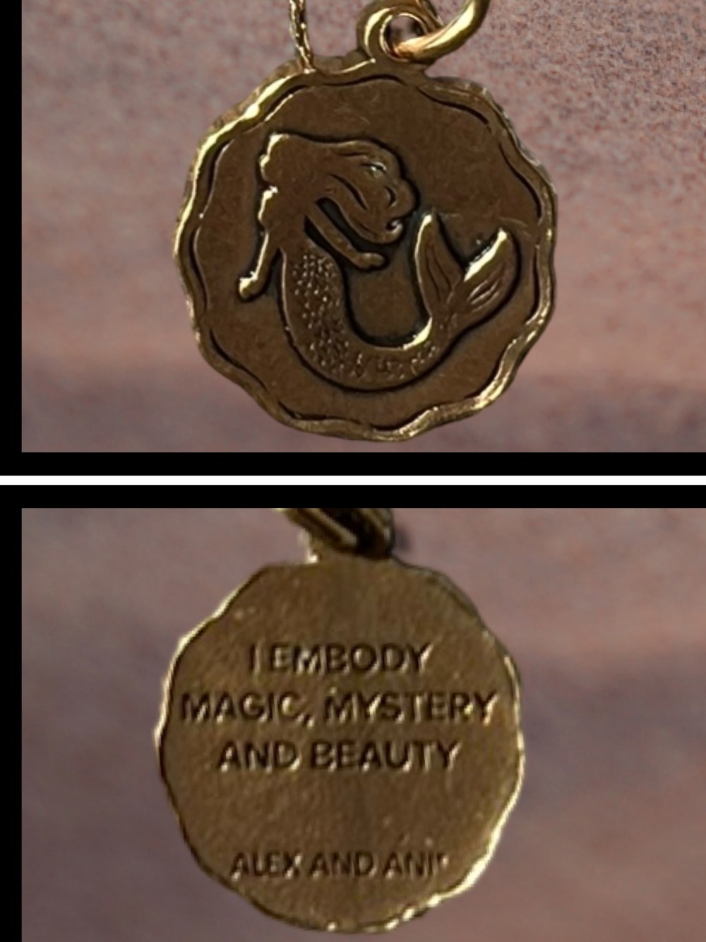 Alex and Ani Gold-tone Mermaid Charm Pull Chain - Picture 4 of 7